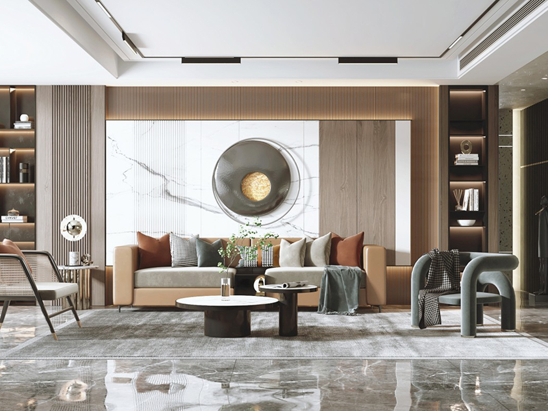 沙發(fā)背景墻掛畫小技巧，懂得給背景墻留白的才是掛畫高手