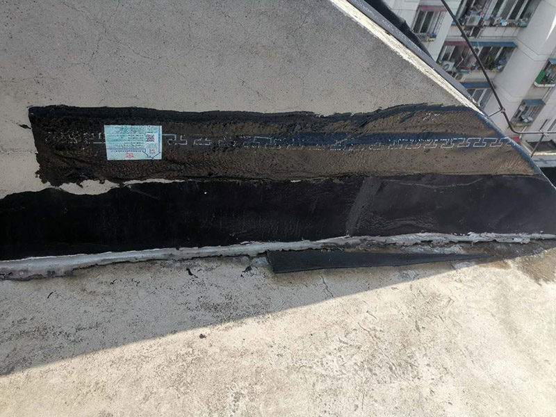 陽(yáng)臺(tái)雨棚防水處理：1.清潔雨棚的表面;2.在需防水處理的區(qū)域涂上基層防水涂料，當(dāng)其仍為濕潤(rùn)時(shí)，把適合尺寸的縫織聚酯布鋪于其上，確?？p織聚酯布不起泡，不起皺，再用基層防水涂料浸透縫織聚酯布，至全干;3.最后涂?jī)蓪颖韺臃浪苛?4.養(yǎng)護(hù)。