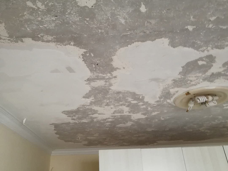 天花板鏟除翻新:1.舊墻的基本處理、舊墻的基本處理主要指清除墻面的原有裝修和裝飾。一般包括墻面原有的乳膠漆和膩?zhàn)訉拥溺P除、木裝修、其它表面裝飾物(如壁紙)的拆除等。如果只裝修了一兩年的墻面，墻體的耐水膩?zhàn)涌梢圆槐赝耆P除，用鋼刷和砂紙打磨墻面后即可重新涂刷乳膠漆。裝修時(shí)間較長的則需要將膩?zhàn)訉油耆P除，重新刷上膩?zhàn)釉龠M(jìn)行其他工序。 2.清理墻面、舊墻面在翻新前一定要做墻面基底處理，粉化嚴(yán)重的要全部鏟除，鏟除后抹上一層白水泥。原來墻面過于光滑、刷過油漆的鏟除后還要做打磨處理，把粘結(jié)不牢的表皮去掉，便于新涂料和墻體粘結(jié)。 3.涂刷底漆、墻面底漆的作用是抗堿防潮、封固基材、保護(hù)面漆，提高面漆的質(zhì)感和遮蓋力。對于老房翻新，墻面一定要做底漆，如果沒有刷底漆就直接上面漆的話，時(shí)間一長墻面容易起泡、發(fā)霉，太陽照曬時(shí)間長了也容易變色。 4.大面積修補(bǔ)、已經(jīng)上好面漆的墻面要修補(bǔ)會(huì)比較麻煩，容易產(chǎn)生色差，材料的使用時(shí)間不同，質(zhì)量也難以保證，很難達(dá)到理想效果。所以墻面的修補(bǔ)最好是整塊墻面，或是盡可能地選擇較大面積進(jìn)行修補(bǔ)，這樣可以盡量避免產(chǎn)生色差，修補(bǔ)后的質(zhì)量也更好。 5.防色差、墻面色差是修補(bǔ)墻面時(shí)需要盡量避免的。為此，應(yīng)該注意按照油漆桶的說明配比、涂刷，最好估算好用量。一次準(zhǔn)備足夠的量，這樣能保證墻面顏色一致，也能避免用量不足重新調(diào)配出來的顏色有差異。