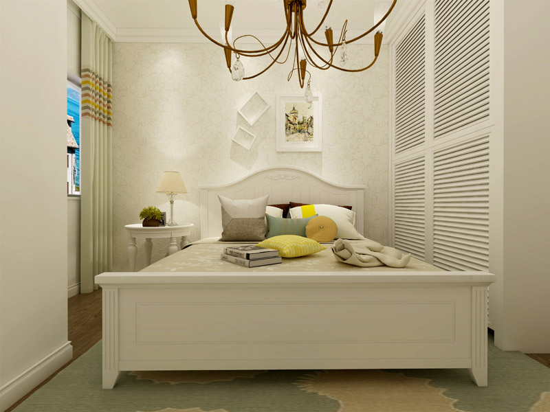 田園風(fēng)格,兩室兩廳,二居室,室內(nèi)裝修設(shè)計效果圖-益修快裝設(shè)計案例