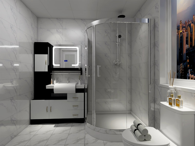 現(xiàn)代風格,三室兩廳,三居室,室內(nèi)裝修設(shè)計效果圖-益修快裝設(shè)計案例