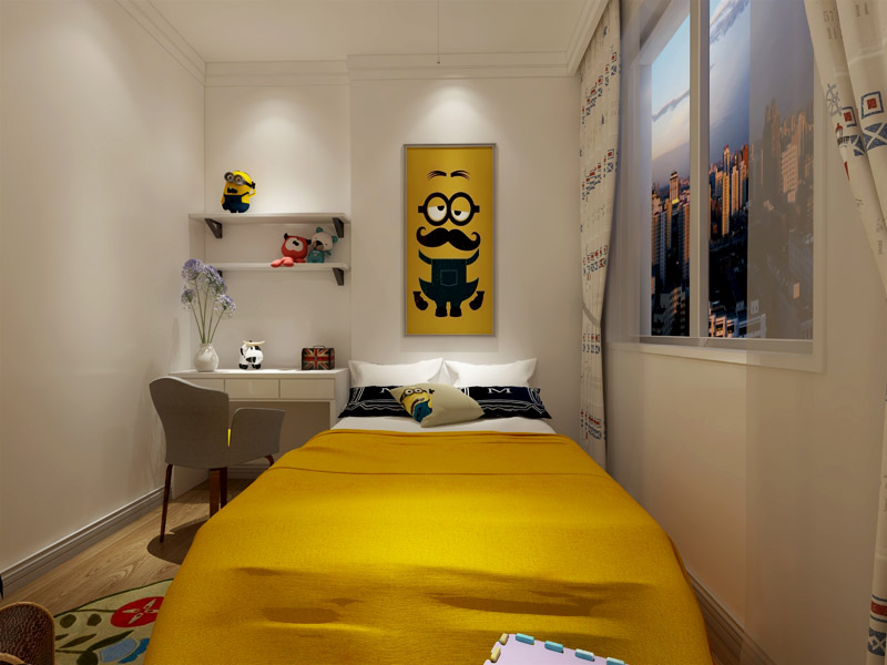 現(xiàn)代風格,三室兩廳,三居室,室內(nèi)裝修設(shè)計效果圖-益修快裝設(shè)計案例