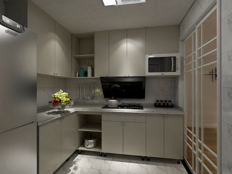 現(xiàn)代風格,三室兩廳,三居室,室內(nèi)裝修設(shè)計效果圖-益修快裝設(shè)計案例