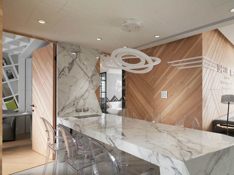 南京濱江·奧城廚房裝修設計效果圖_簡