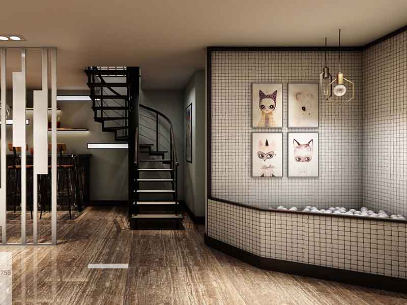 ?？诿腊l(fā)店裝修應(yīng)該如何搭配色差