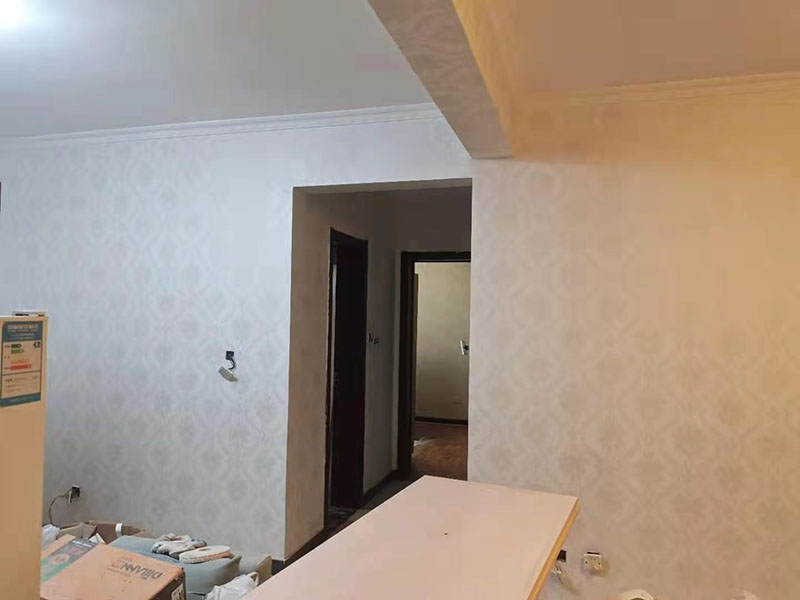 成都墻面舊墻布翻新，可以直接刷乳膠漆