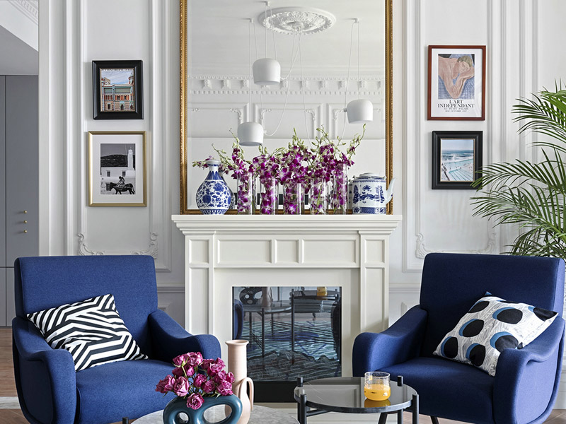 雙寶設(shè)計 法式風格 背景墻