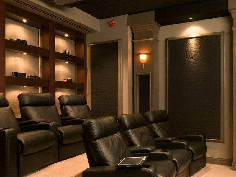 簡約風(fēng)視聽室裝修效果
