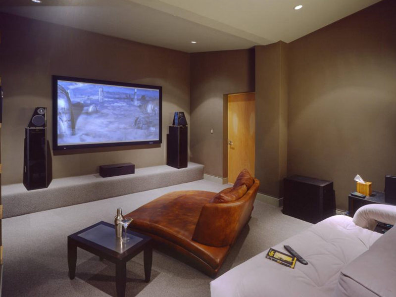 簡約風(fēng)視聽室裝修效果