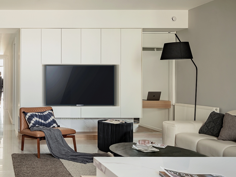 鄭州惠濟區(qū)客廳墻面粉刷案例