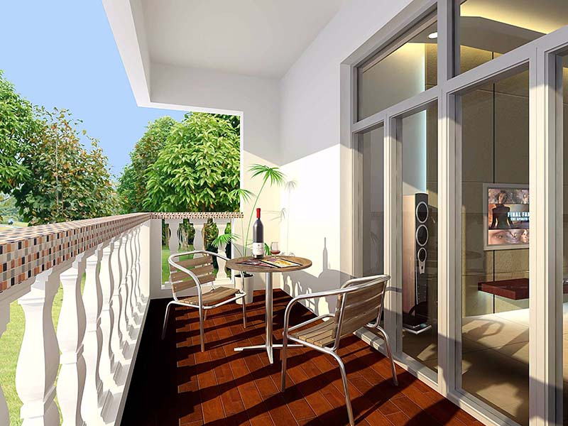 太原市迎澤區(qū)生活陽(yáng)臺(tái)裝修效果圖