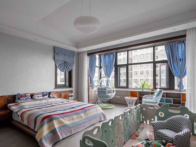 廊坊市霸州市臥房帶陽臺裝修設計圖