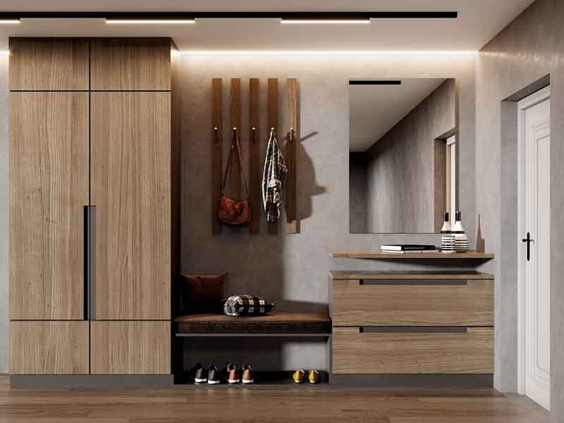 南昌市灣里區(qū)玄關鞋柜裝修效果圖