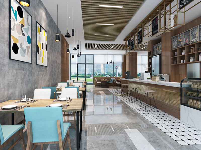 江門(mén)市江海區(qū)咖啡廳效果圖