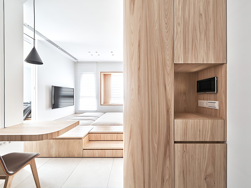 常州市鐘樓區(qū)loft公寓裝修設(shè)計-玄關(guān)設(shè)計