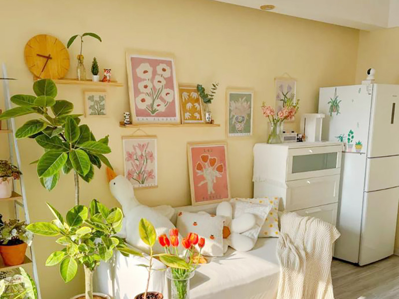 泰州市海陵區(qū)ins風格裝修-沙發(fā)背景墻裝修