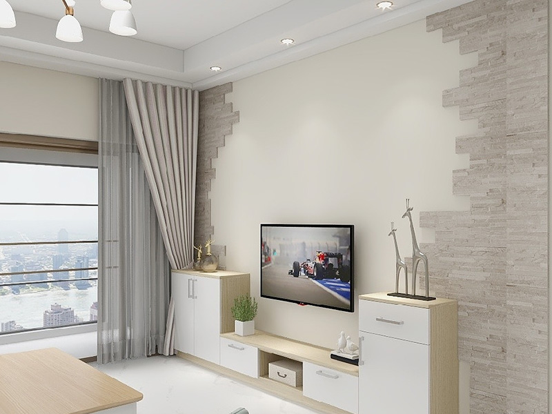 清遠(yuǎn)市清新區(qū)整體客廳裝修翻新設(shè)計-墻面裝修