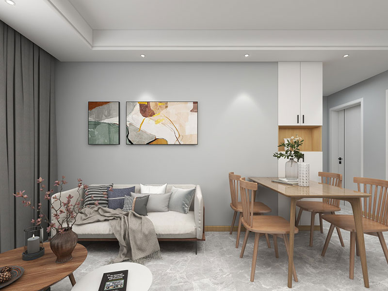 曲靖市麒麟?yún)^(qū)240平民宿裝修設計-客廳設計