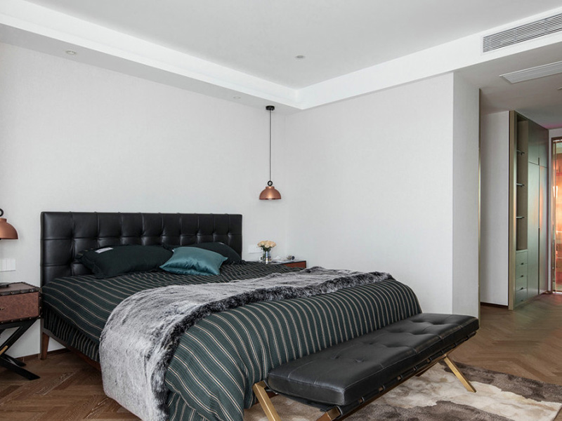 六安市金安區(qū)大開間局部裝修設計-臥室設計