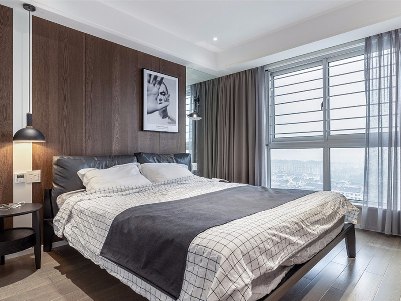 宿州市埇橋區(qū)現(xiàn)代都市風格裝修設計-臥室設計