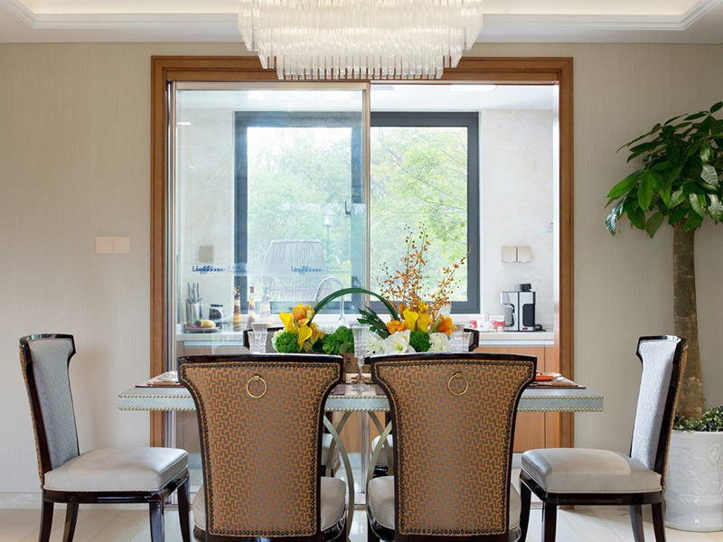 六盤(pán)水市鐘山區(qū)98平新中式風(fēng)格裝修設(shè)計(jì)-餐廳設(shè)計(jì)