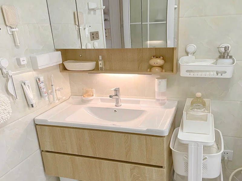 青島市即墨區(qū)68平公寓局部裝修設(shè)計(jì)-洗面盆設(shè)計(jì)