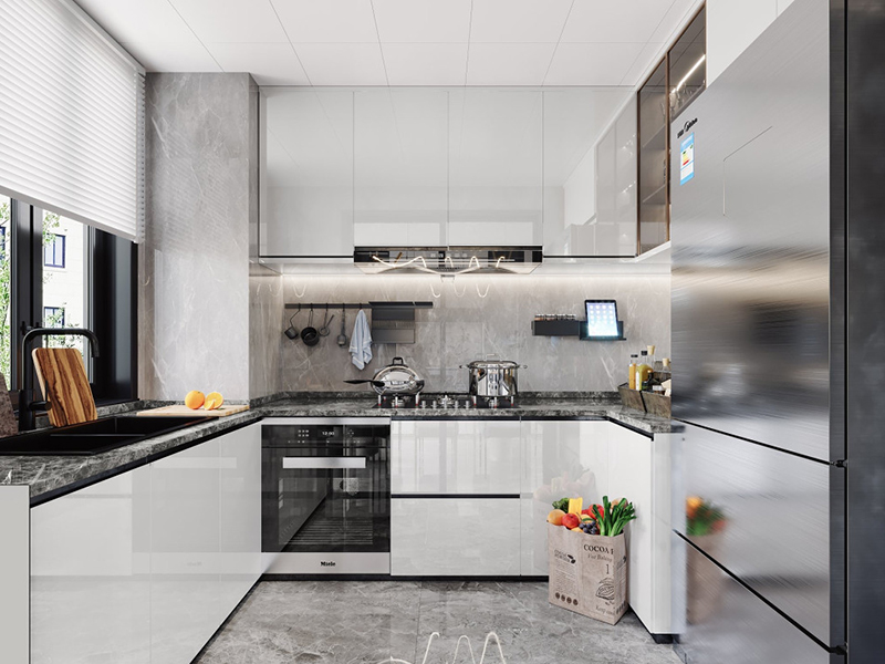 鄭州市二七區(qū)103平室內(nèi)裝修設計-廚房設計